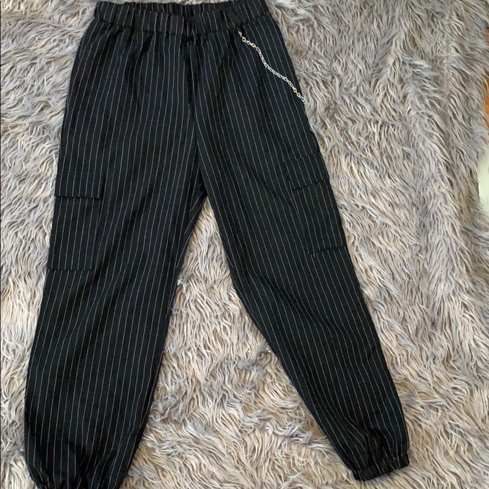 Pinstripe Joggers
